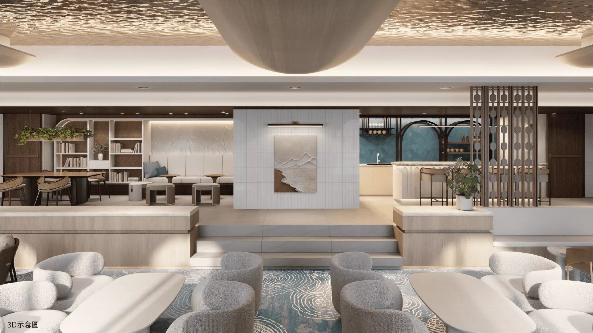 遠雄星呈公設規劃 接待大廳