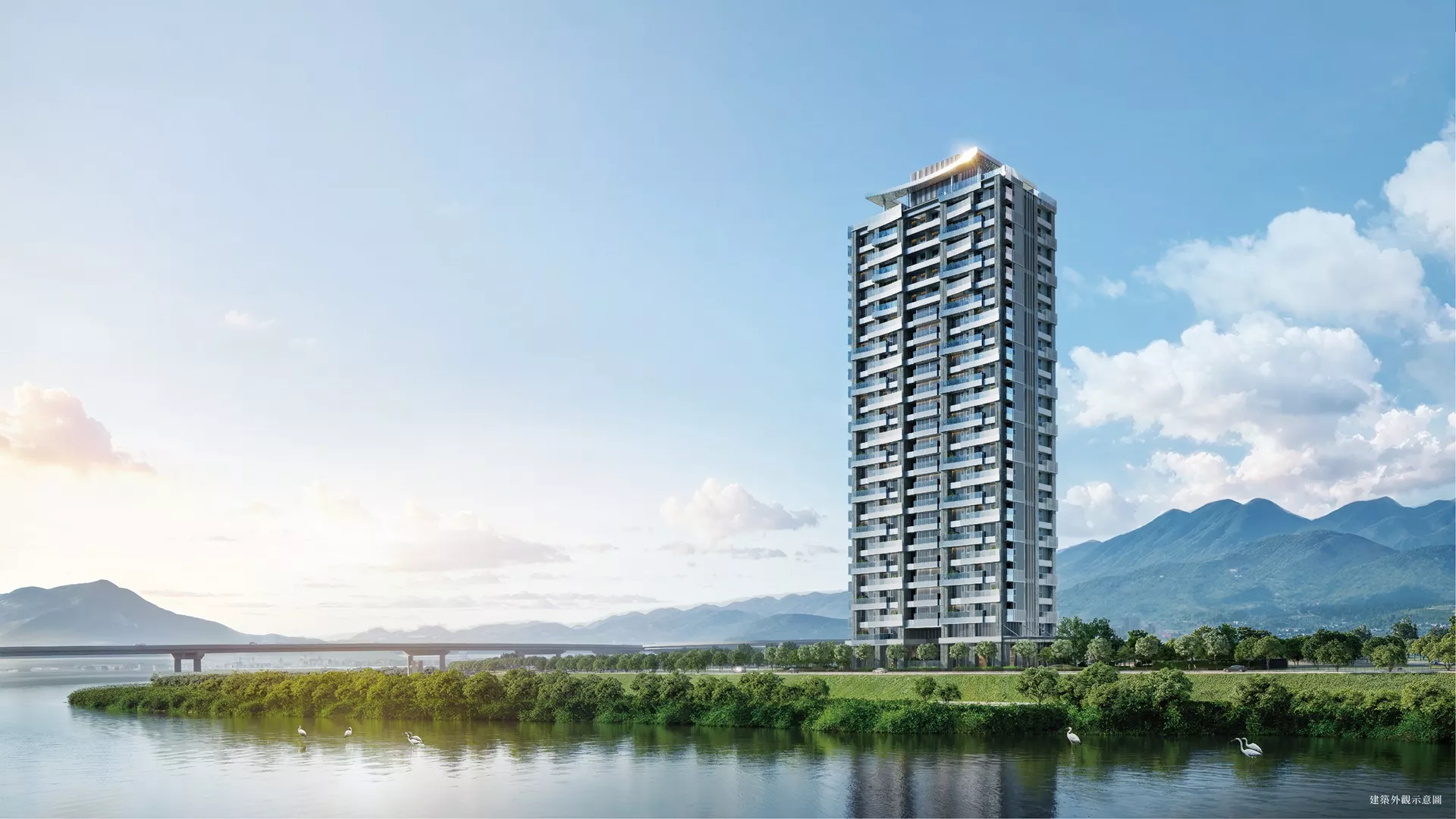 北投建案，遠雄泱玥建築外觀，高端生活，面河擁山無限視野