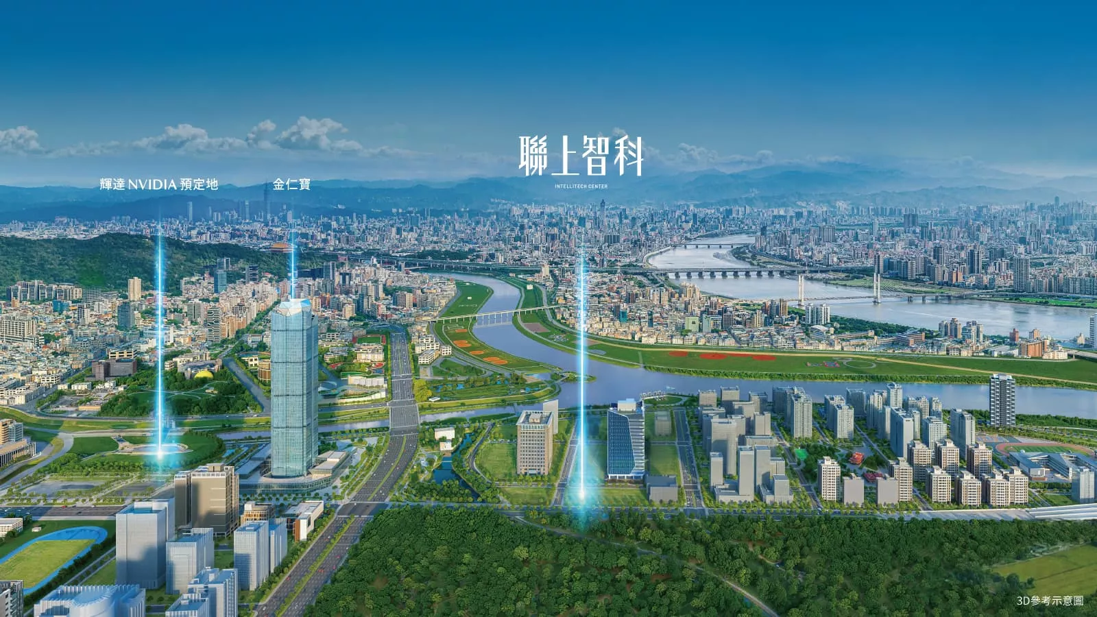 聯上智科｜北士科AI總部輝達核心軸線
