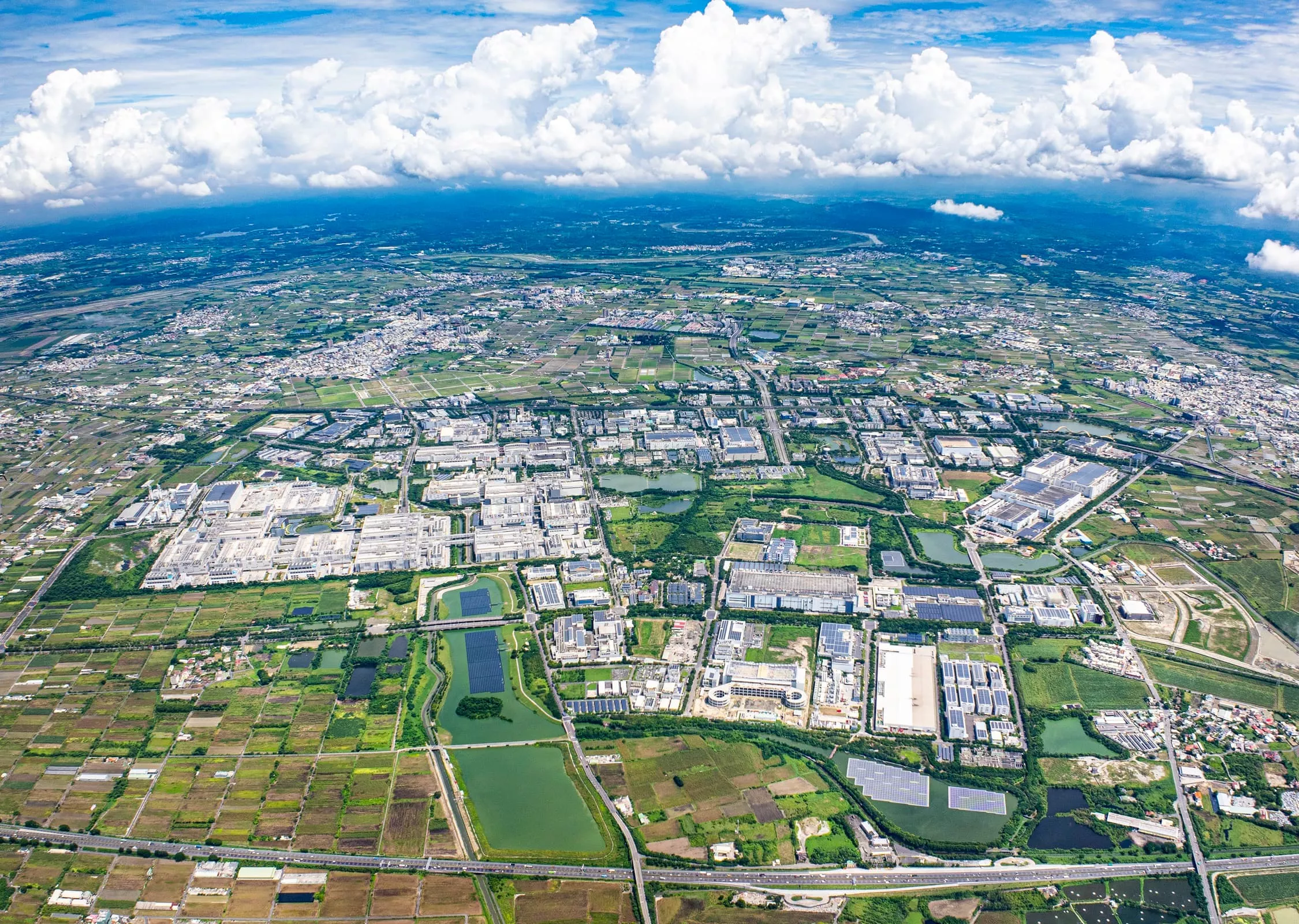 南科臺南園區鳥瞰圖