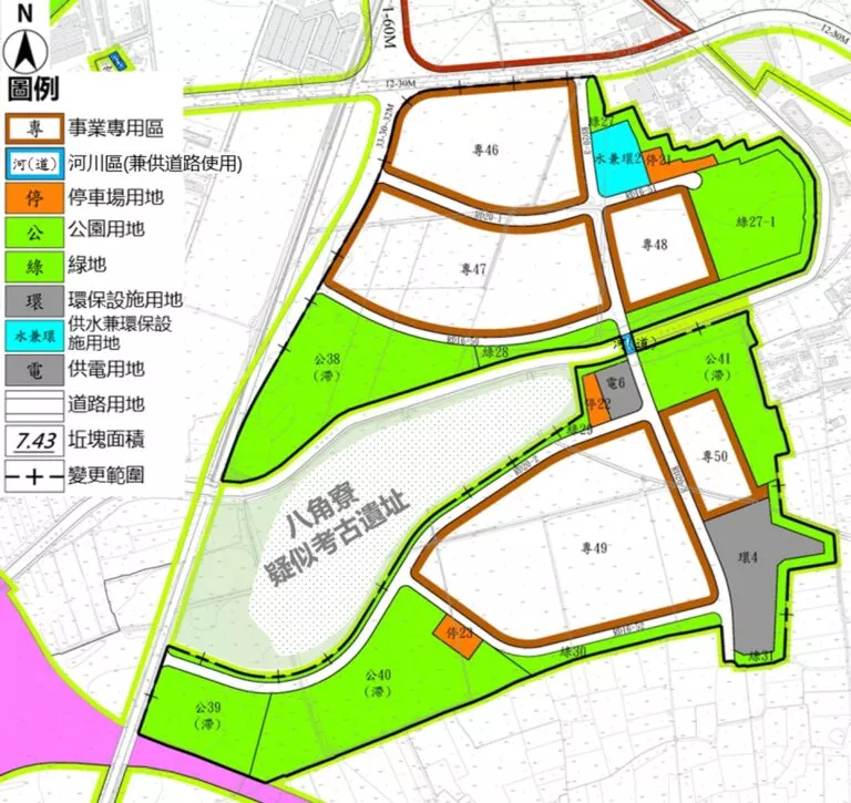 南科三期擴建都市計畫示意圖