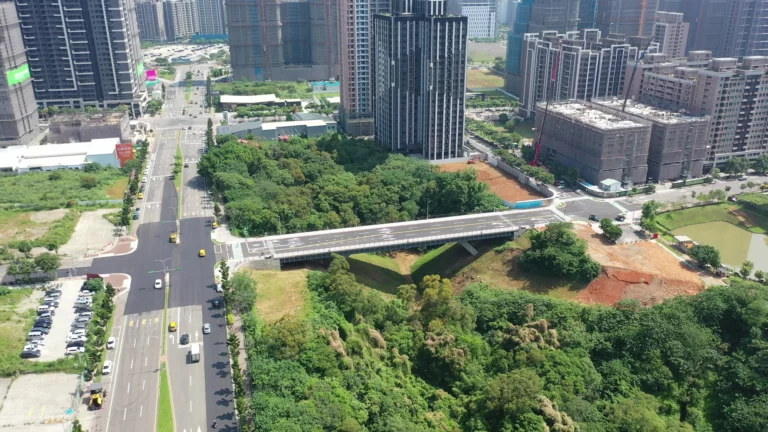 機場捷運A7站區開發案區外道路新闢工程完工照